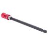 Red Stainless Steel Screwdriver Bit Holder 1Celsius4-Inch Quick Release Magnetic Extension Rod