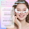 Red Light Therapy Eye Mask 650nm for Eye Bags Dark Circles Removal, Anti-Aging Wrinkle Red Light Glasses, Portable LED Device