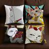 T-TurboS-ES G-Granny Cushion Cover Soft Case Sofa Living Room Home Anime Comfortable Office Cat Decor Protective Pillow