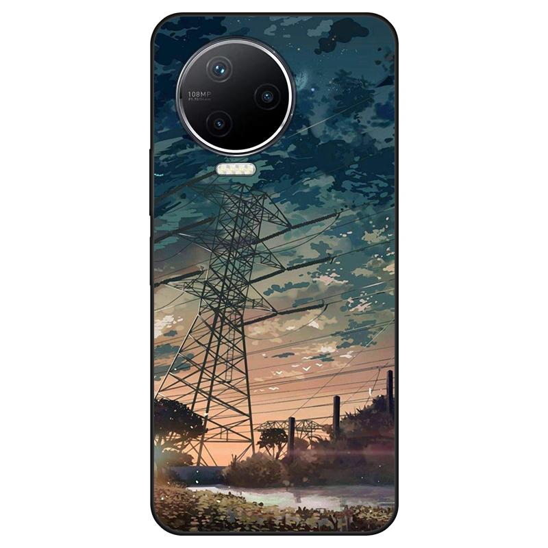 Dla infinix Note 12 Pro 4G X676B etui z miękkiego silikonu tylna okładka Cartoon etui na telefon moda