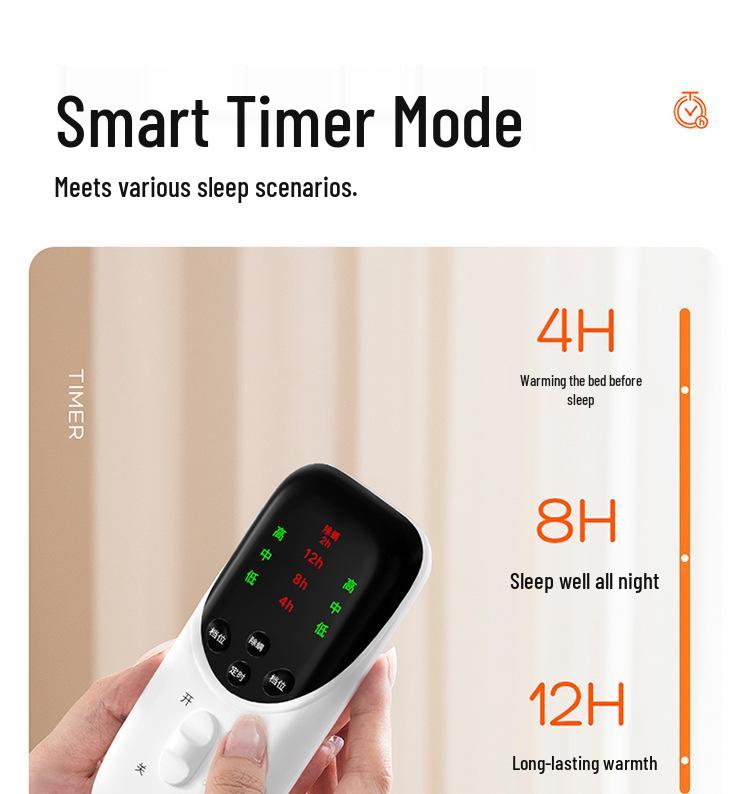 Elektrische Decke von Rainbow: Einzelsteuerung, Temperatur einstellbar, Entfeuchtung, Perfekt für Studentenwohnheime