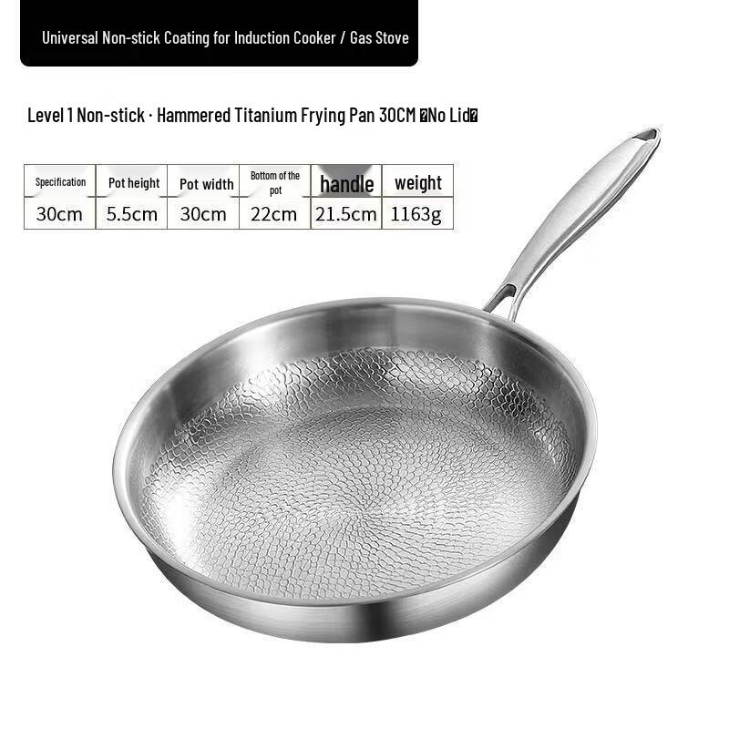 Zhi Shi Hammered Titanium Non-stick Frying Pan