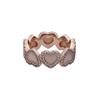APM Monaco Love connects with temperament and design. Synthetic cubic zirconia ring. Women's model. Rose gold. p21646XNAC