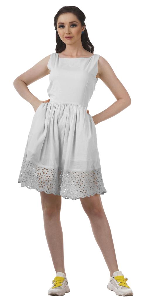 Moomaya Womens Vintage Style Lace Dress Solid Women Casual Summer Mini Dress