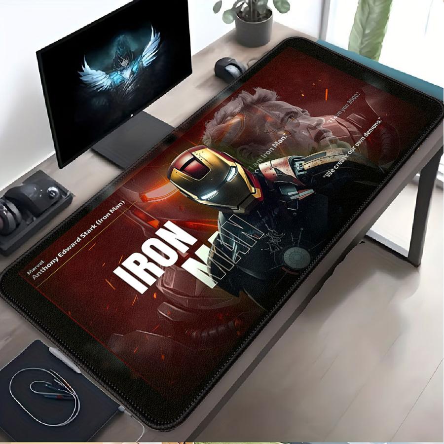 Mouse Pad Desk accessories Game Console Pad Computer Laptop Pad Keyboard Mouse Pad office Pad overlock Marvel Iron Man Cool