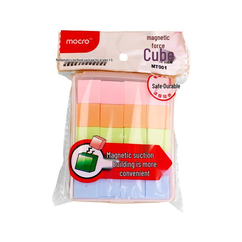 Magnetic 3D Geometric Cube Set for Primary Students - 2cm Children s Math Teaching Aid