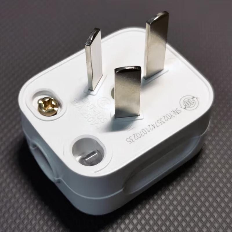 10A 3-контактная бытовая вилка