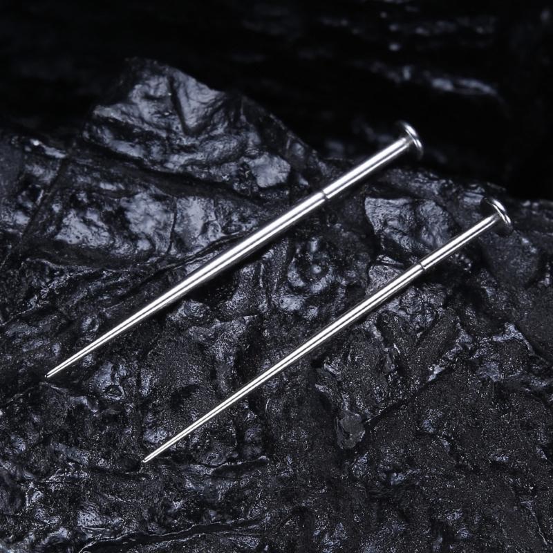 Grasper And Curved Piercing Guide Needle Set For Easy Accurate Body Piercing On Sensitive Skin