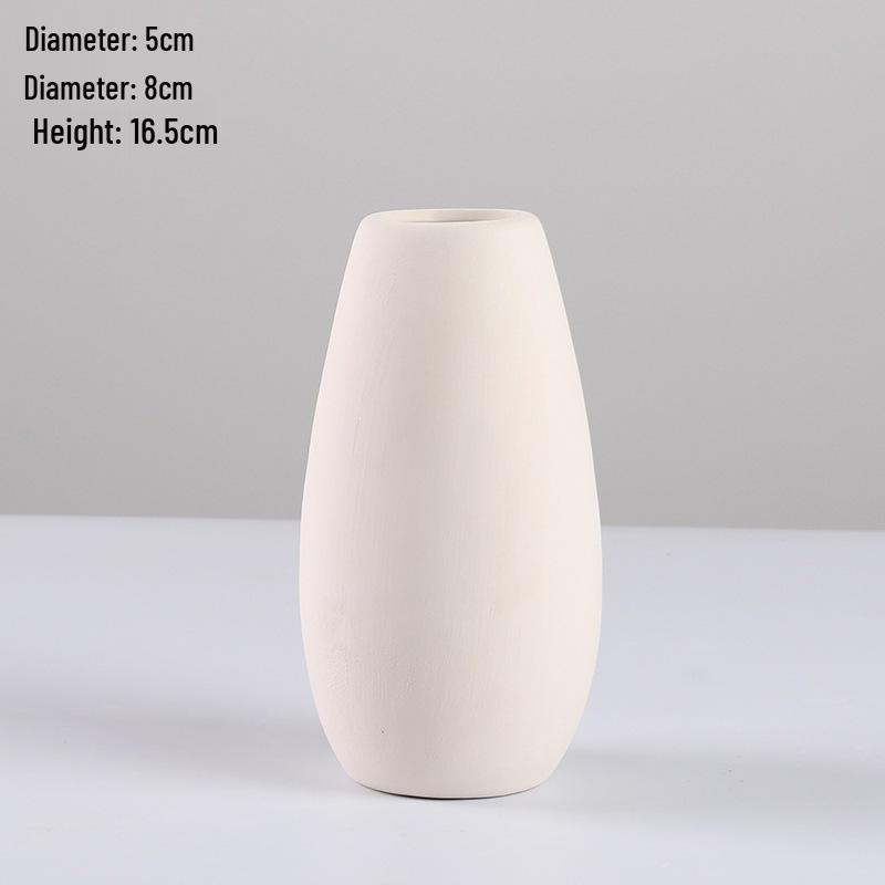 Handmade Ceramic Vase for Water Marbling and DIY Painting Activities