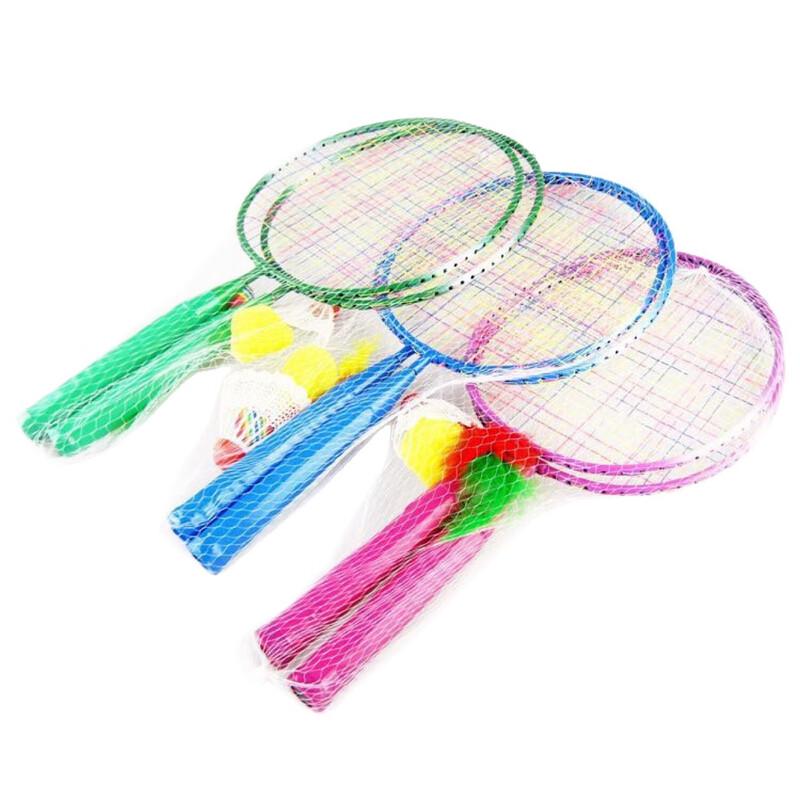 

Children s Short Handle Badminton Racket Set