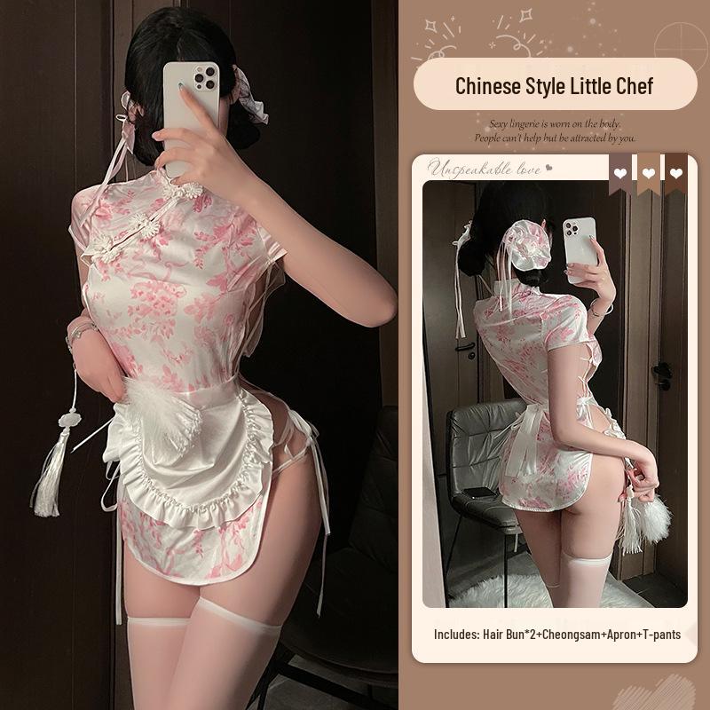 Xianyi Lingerie: Sexy Forbidding Style Cheongsam - Pure Desire Slit Bodycon 635.