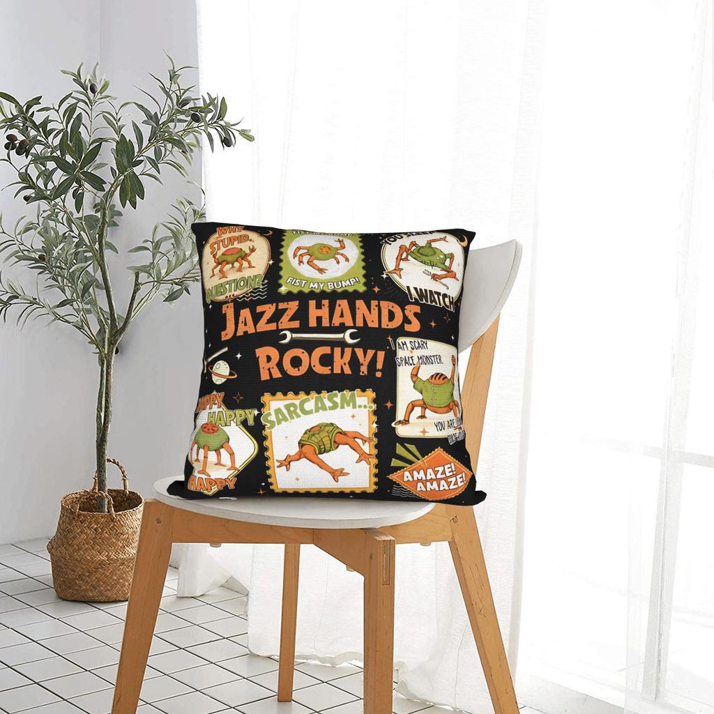 Pillow Case Rocky Amaze Jazz Hands Andy Weir Ryland Grace Project Hail Mary Soft Pillow Cover For Living Room Chair Pillowcases