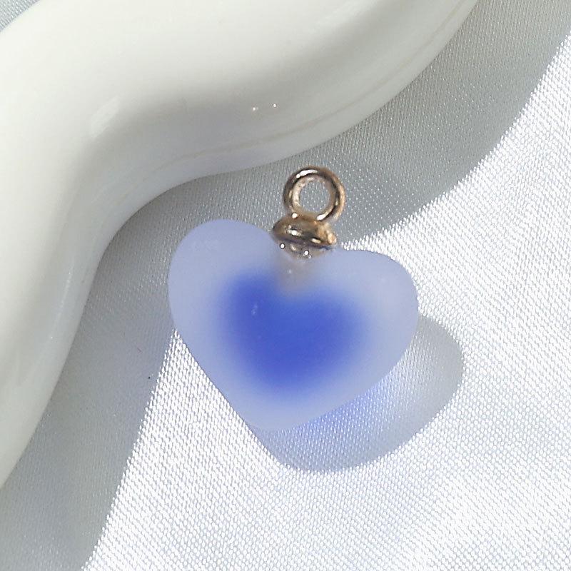 Frosted Heart Acrylic Beads for DIY Jewelry Making