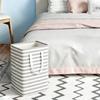 Cesto portabiancheria in tessuto autoportante con manici robusti e grande capacità, perfetto per organizzare i vestiti in camera da letto, bagno, dormitorio