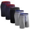 BONITOS 5Pcs Open Front Long Men's Panties Cotton Mens Underpants Sexy Man Boxers
