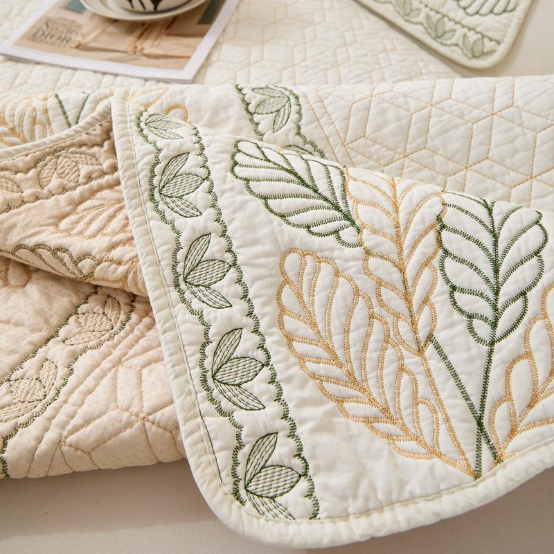 Pure Cotton Sofa Cushion Universal In All Seasons  New Fixed Non-Slip Cover Light Luxury High-End Feeling Cloth Towel Seat Cushion