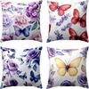 New Flower and Bird Pillowcase Fresh Home Living Room Sofa Bed and Breakfast Bay Window Cushion Cover