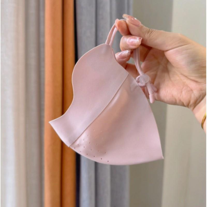 Ice Silk Women s Facekini: Full Face Anti-UV Sunscreen Mask for Summer One Size