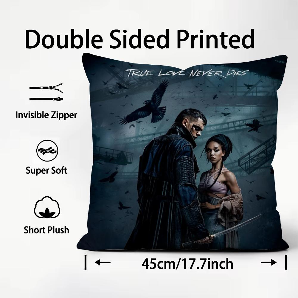 Movies R-Raven C-Crow Cushion Cover Comfortable Reversible Pillow Cover Ideal for Car Sofa Bedroom & Beyond