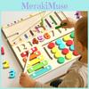 Wooden Interactive Magnetic Puzzle Board Kids Hand Eye Education Coordination
