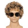 European and American Style Men’s Curly Wig Small Curls Synthetic Full Cap Wig