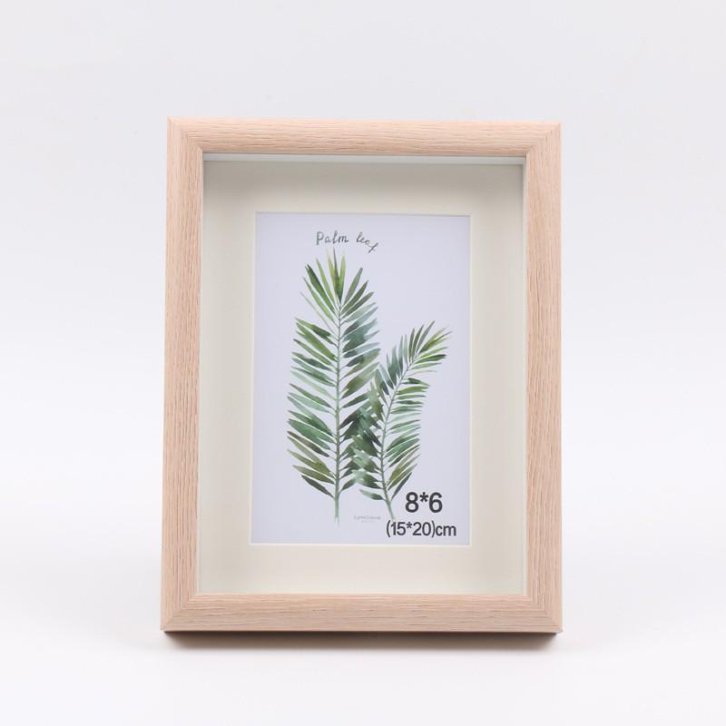 3D Wooden Hollow Photo Frame for Kids' Art & Plant Specimens