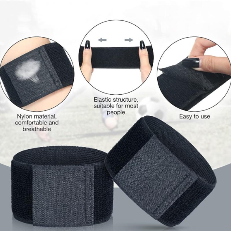 1Pair Anti-Slip Soccer Shin Straps Holders Football Socks Shin Fixed Straps for Sports Kicking Ball Running Cycling Youth Adults