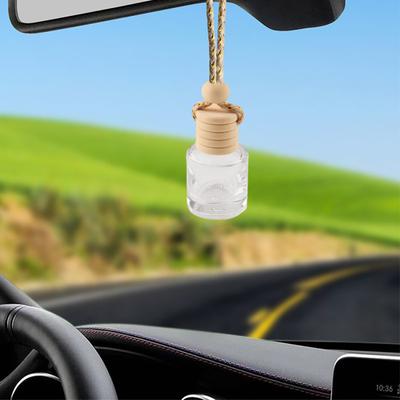5ml Empty Perfume Diffuser Refillable Automobile Ornament Clear Car Perfume Empty Bottle Hanging