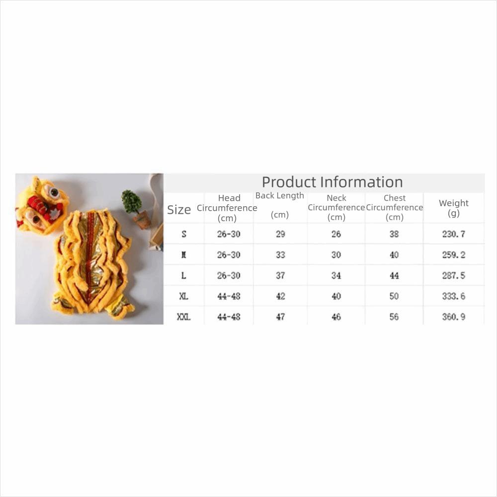 Plush Pet Clothes Polyester Chinese Style Pet Costume New Warm Winter Outfits Visiting Clothing