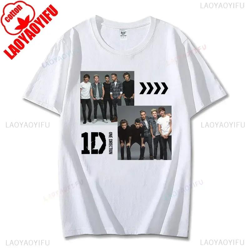 

Unisex One Directions Printing T-shirt Cotton High Quality for Spring/Summer Tee-shirt Round Neck Popular Retro Tshirt Camisetas S