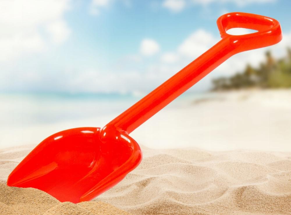 Łopata Do Piasku Na Plażę Dla Dziecka Duża Błyszcząca 42 Cm
