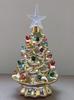 Fertige Keramik-Weihnachtsbäume Grenzüberschreitend Heiß verkaufte Weihnachtsbaum-LED-Ornamente Keramik-Schreibtisch-Weihnachtsdekorationen