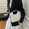 Bohemian Style Beach Bag Large Capacity Raffia Shoulder Bag Fashion Weave Straw Bag  Travel