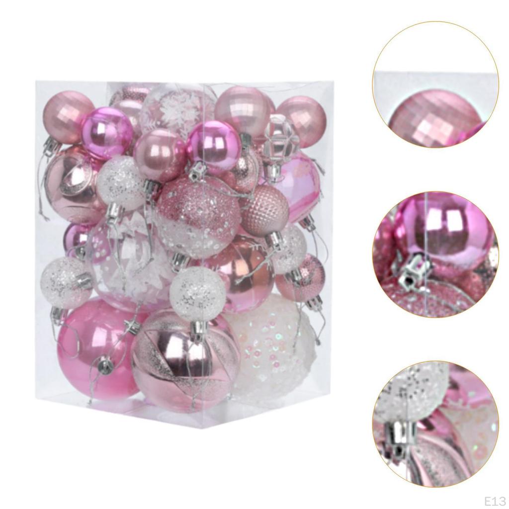 36 Piece Set for Christmas Tree Decoration, Hanging Balls Festivities