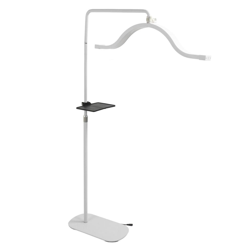 Half Moon Floor Light 45W 29 Inch 3200K To 5600K Adjustable Standing Lash Lamp with Phone Clip for Skincare Live