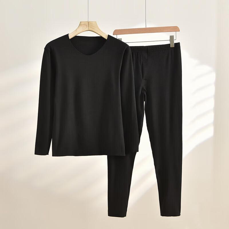 TINSINO Cationic Double-Sided Fleece Seamless Thermal Underwear Set