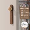 Modern Simple Walnut Solid Wood Cabinet Door Handle Round Drawer Wardrobe Handle Rounded Design for Home Furniture