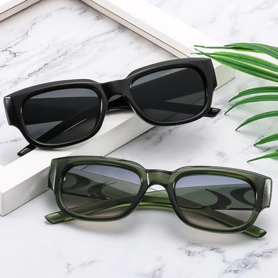 New Boomerang Square Sunglasses For Women And Men Stylish High-End Glasses For Round Faces Trendy Sun Shades