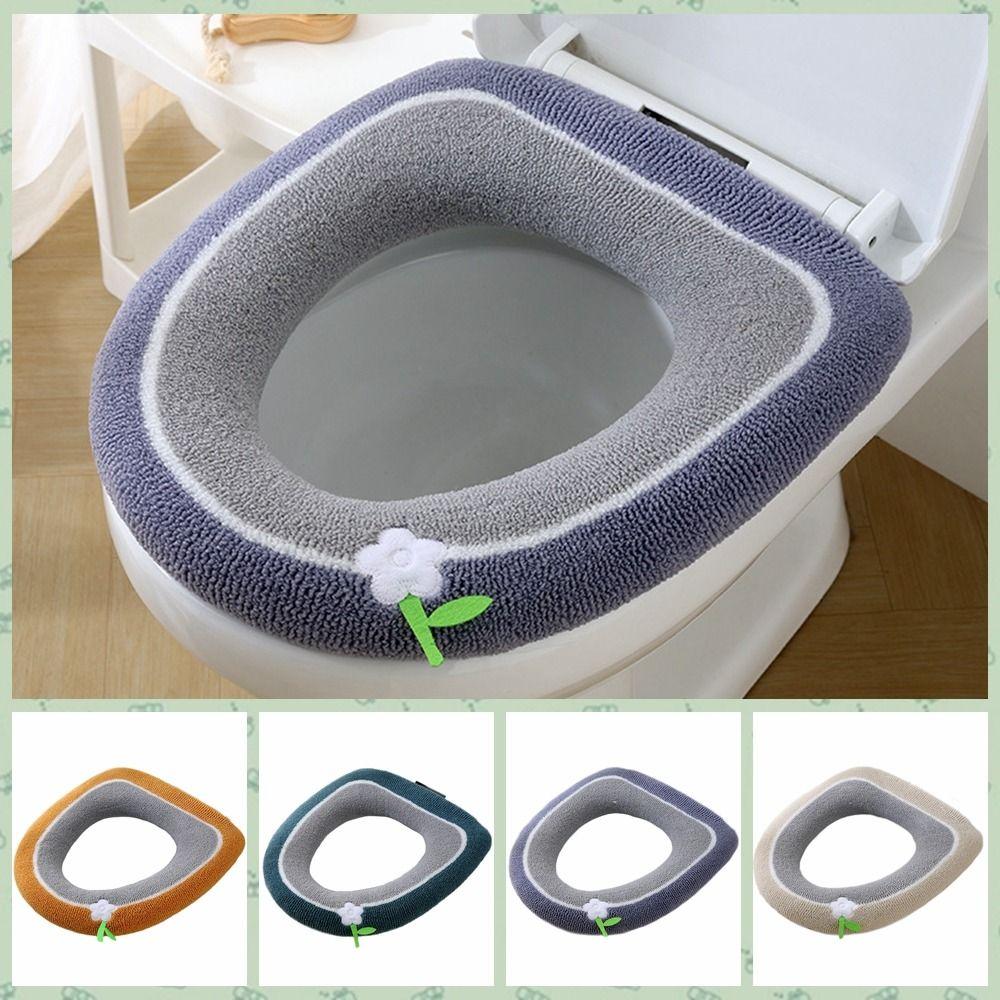 Warm Toilet Seat Cover Thicker Toilet Pad Washable Closestool Mat  Home