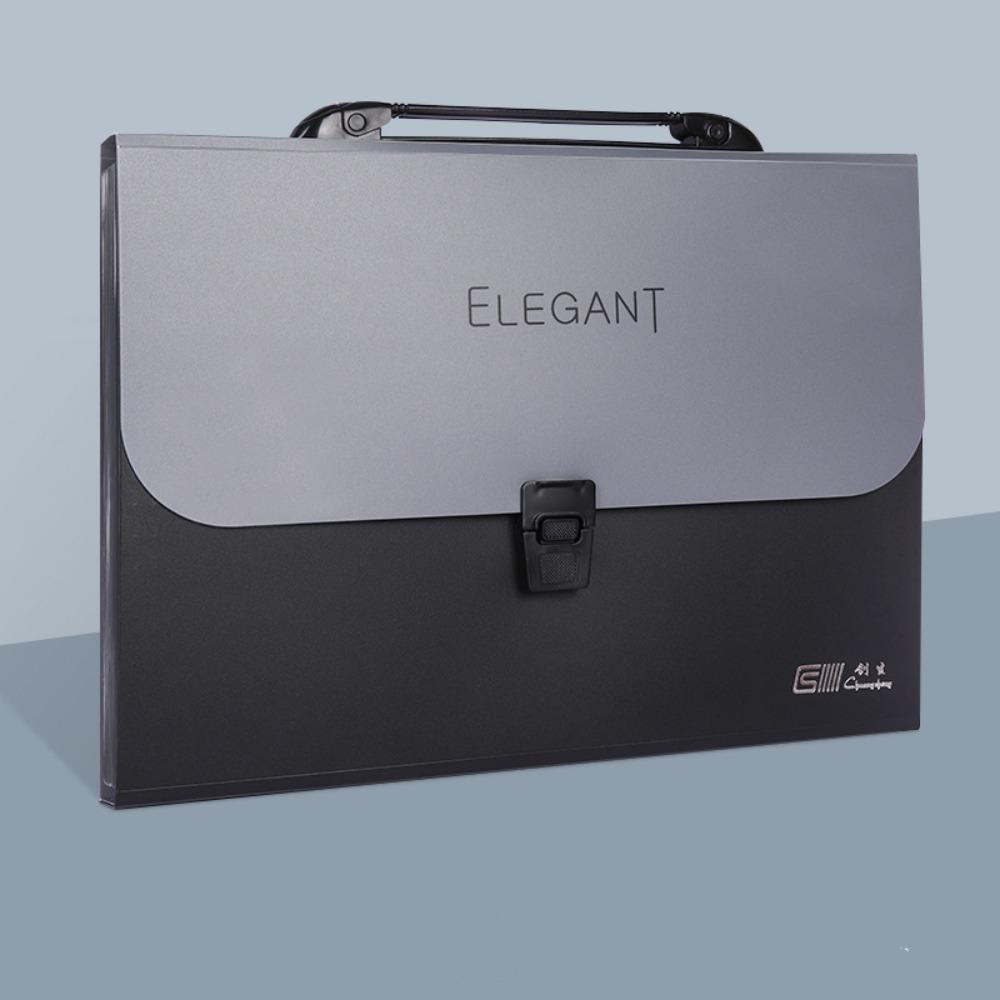 A4 Storage Briefcase 13 Layer Document Pack Portable Expanding File Folder
