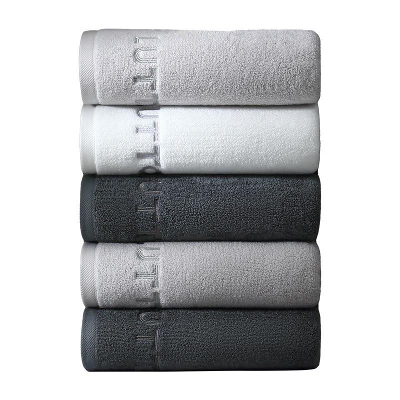 7A Antibakterielles reines Baumwolltuch - Saugfähig, fusselfrei, verdicktes Gesichts- und Körperhandtuch für Erwachsene