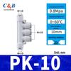 Pneumatic Nylon Air Hose Quick Connect Fittings: PU Straight, PY 5-Way, Cross 4-Way, PZA 3-Way, PE Connector with White/Blue Cap