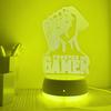 USB 3D Night Light Game Fist Atmosphere Light Color Touch Change Night Light Room Decoration Desk Lamp