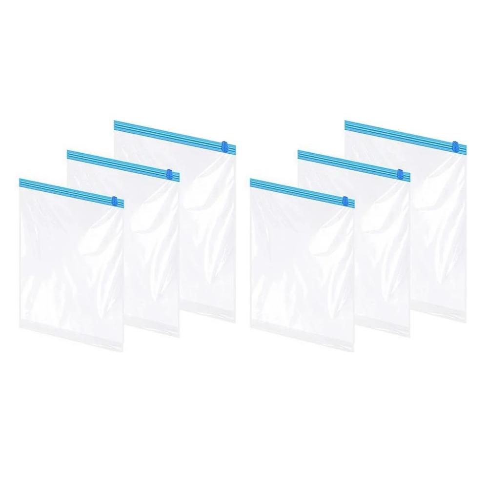 12 шт компрессионных мешков для путешествий многоразовые рулонные вакуумные мешки для хранения экономящие место упаковочные сумки для чемоданов органайзер 6PCSS 3550CM 780₽