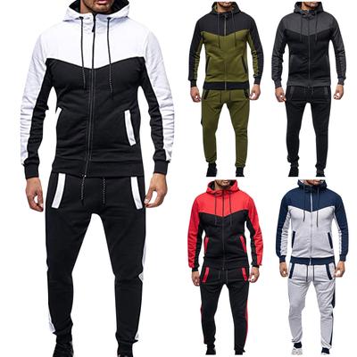 Mens Tracksuits Long Sleeve Jogging Sweatsuit Sets Zipper Hoodies And Pants 2 Piece Outfit With Pockets