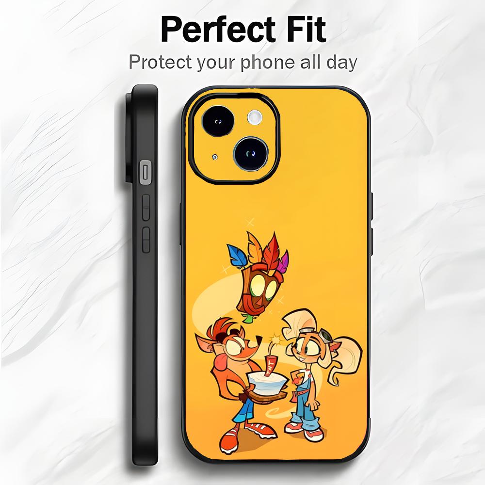 

Retro Fun Australian Game C-Crash Bandicoot Phone Case Phone Case Soft Packaging Lightweight For iPhone17 16 15 14 13ProMax iphone12promax
