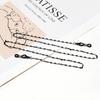Elegant Gold-Plated Stainless Steel Lips & Mask Lanyard: High-End Titanium Eyeglass Chain