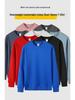 Hua Cotton Round Neck Unisex Hoodie - Autumn/Winter Classic Solid Color