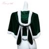 Winter pure desire velvet hooded rabbit ear shawl Christmas outfit cape theme clothing accessories