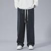 Unisex Checkerboard Corduroy Straight Trousers - Retro Autumn Style